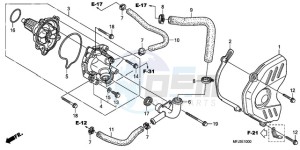 CBR600RR9 U / MME drawing WATER PUMP