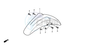 CLR125 CITY FLY drawing FRONT FENDER