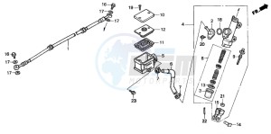 NSR125R drawing RR. BRAKE MASTER CYLINDER