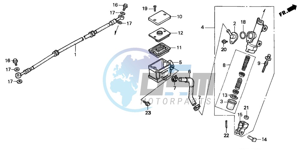 RR. BRAKE MASTER CYLINDER