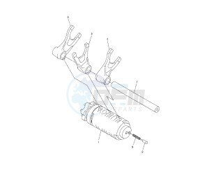 WR R 250 drawing SHIFT CAM AND FORK