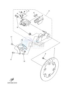 XT660X (10SC 10SC 10SC 10SC) drawing REAR BRAKE CALIPER