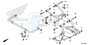 TRX420FPAD TRX420 Europe Direct - (ED) drawing REAR ARM