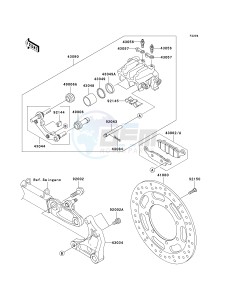 VN 1600 D [VULCAN 1600 NOMAD] (D6F-D8FA) D7F drawing REAR BRAKE