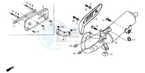 SH50 SH FIFTY drawing EXHAUST MUFFLER