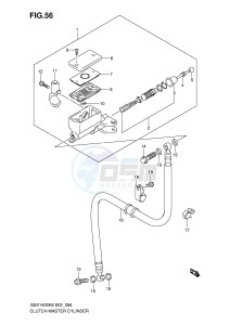 GSX1400 (E2) drawing CLUTCH MASTER CYLINDER