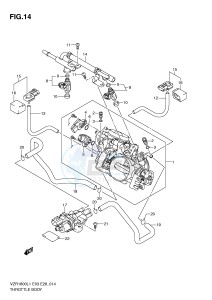 VZR1800 (E3) INTRUDER drawing THROTTLE BODY (VZR1800L1 E28)