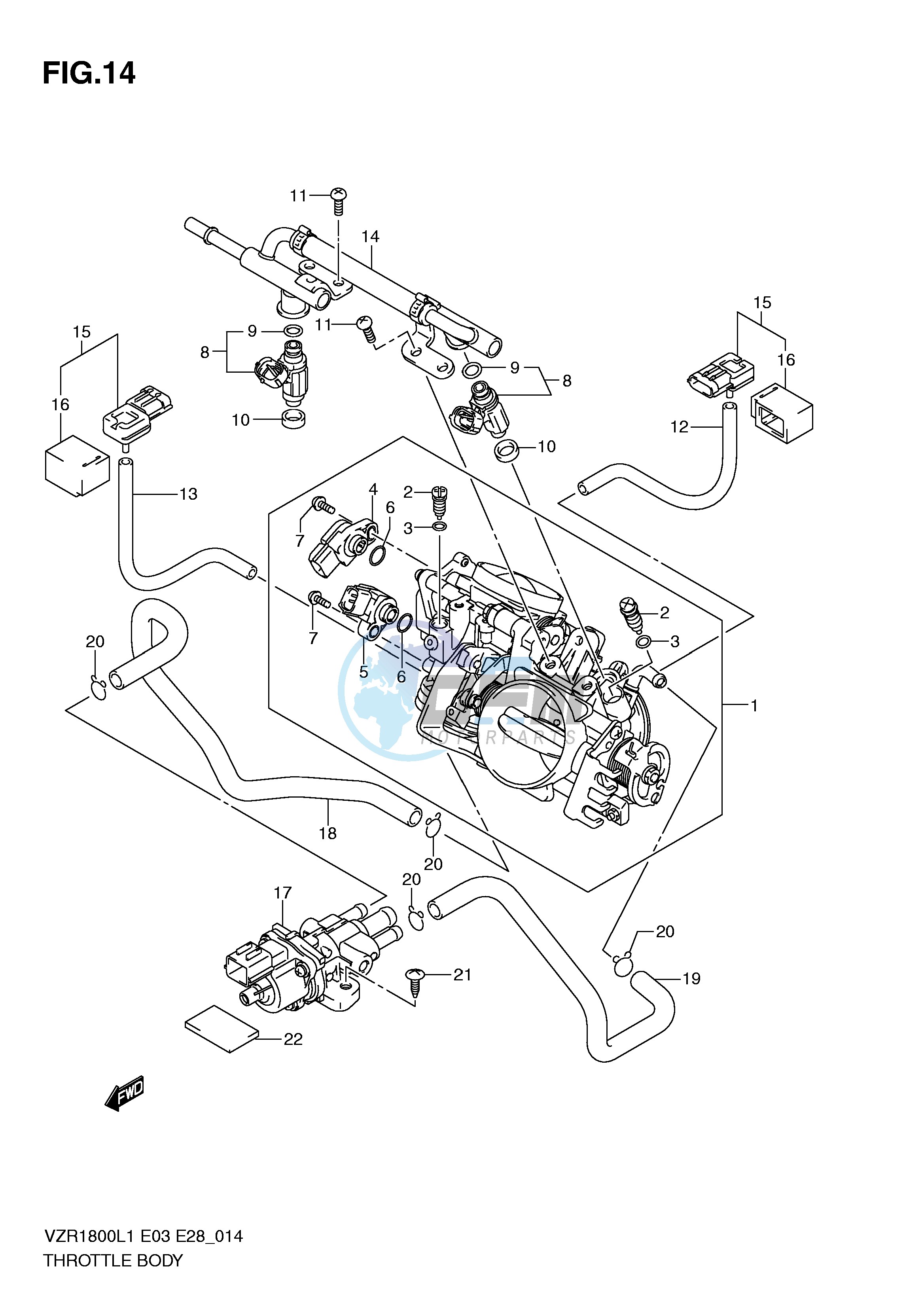 THROTTLE BODY (VZR1800L1 E28)