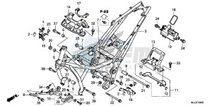 NC700XDE NC700XD 2ED - (2ED) drawing FRAME BODY