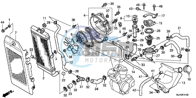 RADIATOR (VT750C/C2S/CA/CS)