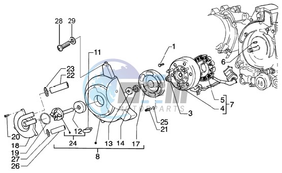 Flywheel magneto