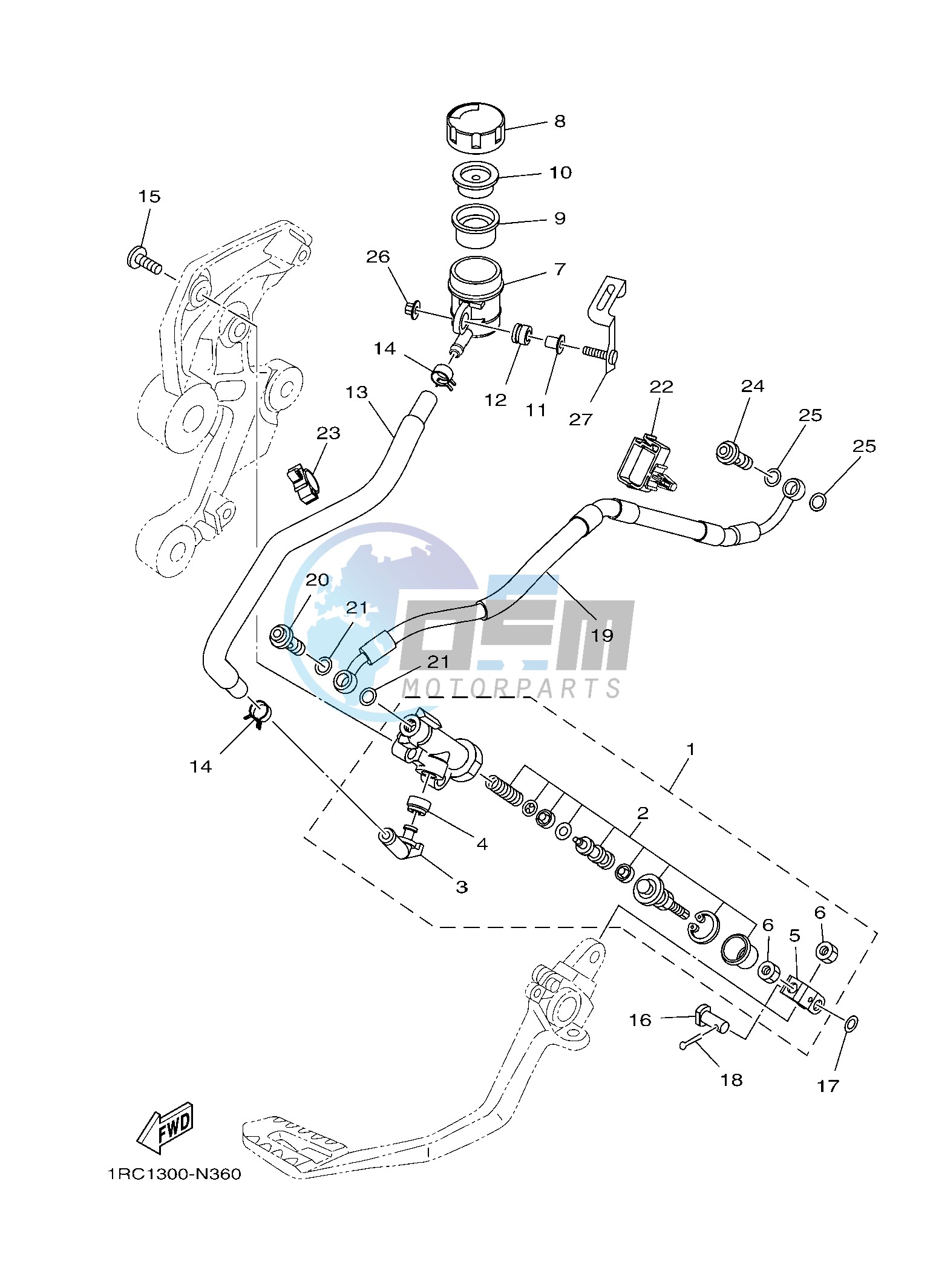 REAR MASTER CYLINDER