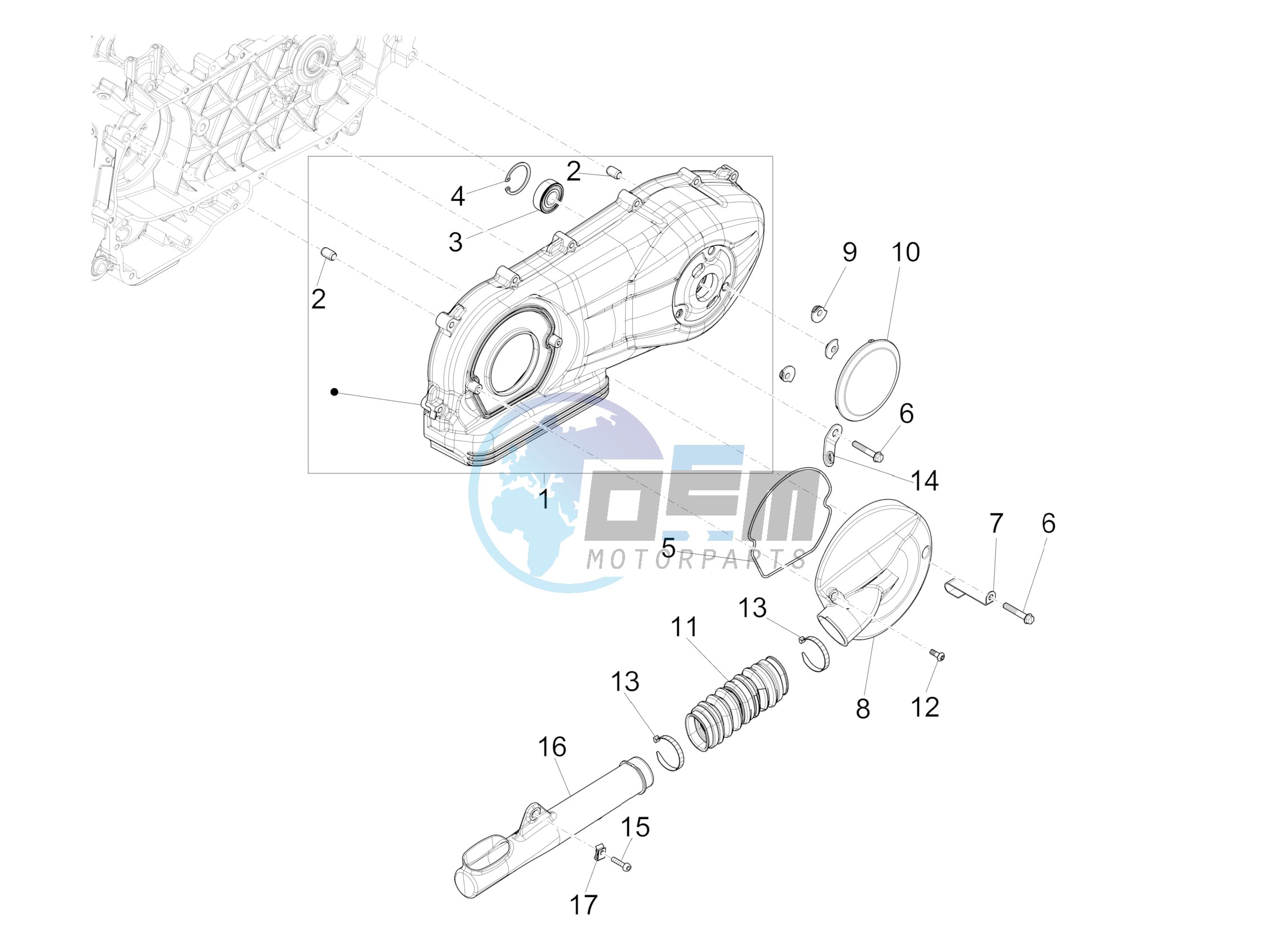 Crankcase cover - Crankcase cooling