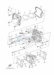 YP125RA XMAX 125 ABS (BL24) drawing STEERING