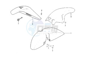 X9 200 drawing Mudguard