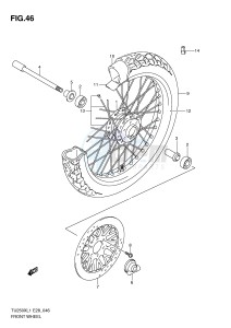 TU250X (E28) drawing FRONT WHEEL