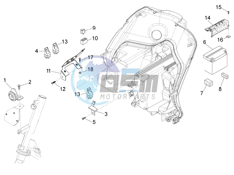 Remote control switches - Battery - Horn