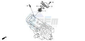 CBR900RR FIRE BLADE drawing THERMOSTAT