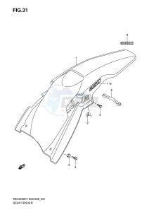 RM-Z250 (E3-E28) drawing REAR FENDER