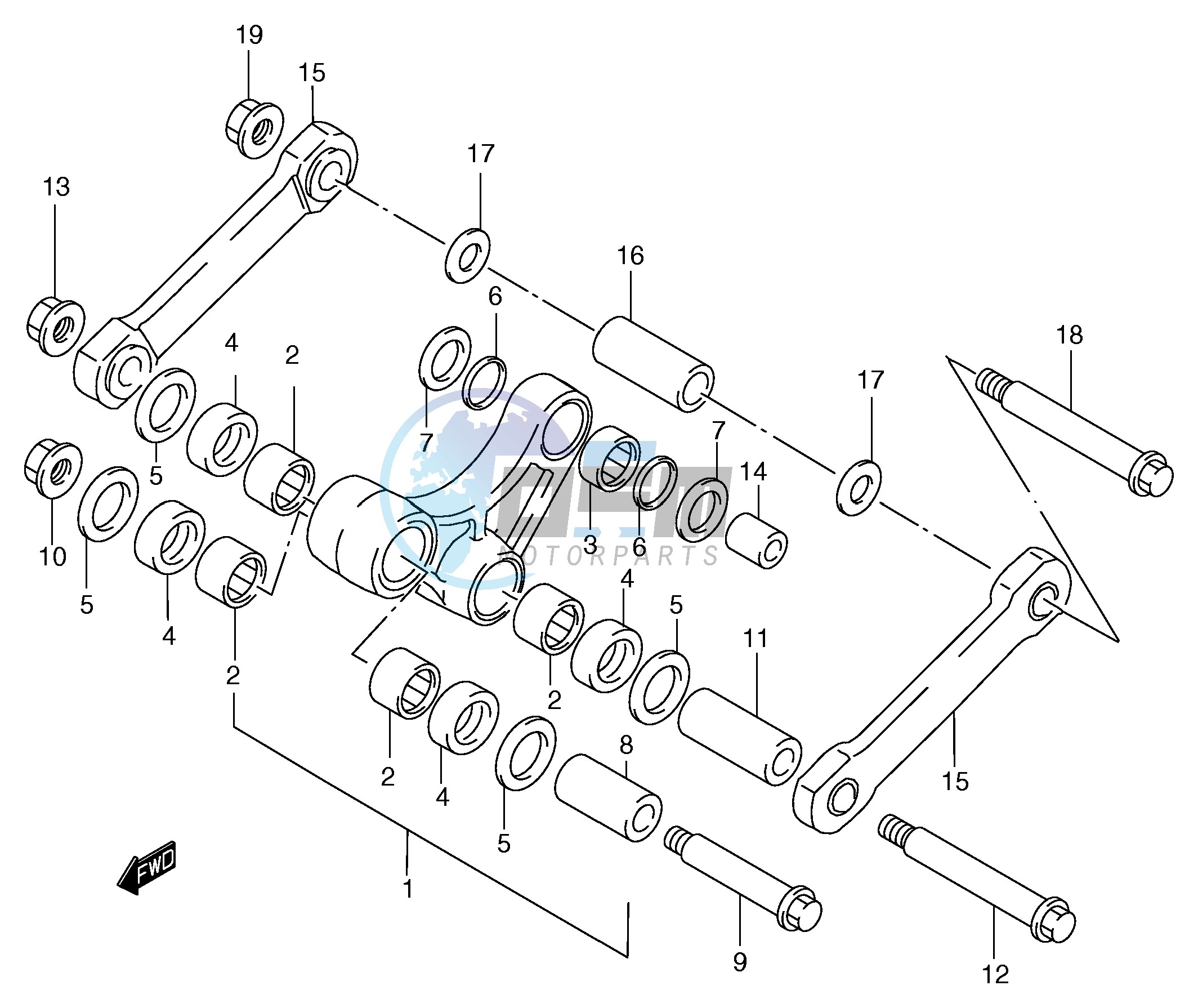 REAR CUSHION LEVER (MODEL Y)