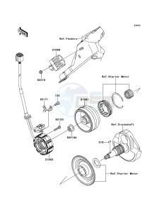 KLX450R KLX450ACF EU drawing Generator