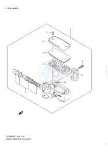 VZR 1800 Z drawing FRONT MASTER CYLINDER