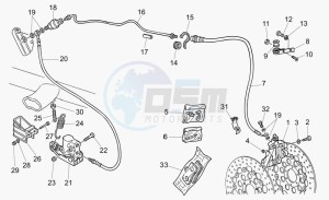 California 1100 EV PI Cat. EV PI Cat. drawing Lh front brake system