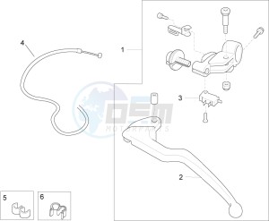 RSV4 1000 RR USA USA drawing Clutch control