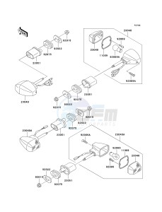 ZR 1200 A [ZRX1200R] (A4-A5) drawing TURN SIGNALS