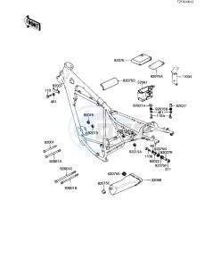 KE 125 A [KE125] (A9-A10) [KE125] drawing FRAME FITTINGS -- 82-83 A9_A10- -