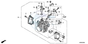 TRX500FEC drawing THROTTLE BODY