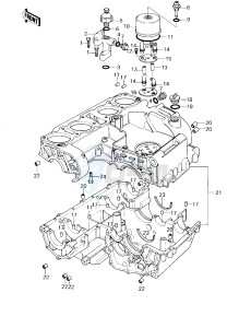 KZ 1000 D [Z1R] (D3) [Z1R] drawing CRANKCASE_BREATHER COVER -- 80 D3- -