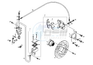 DXR QUAD - 250 cc drawing REAR BRAKE SYSTEM