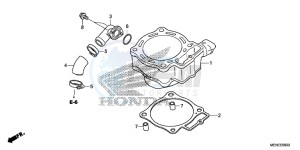 CRF450RE CRF450R Europe Direct - (ED) drawing CYLINDER