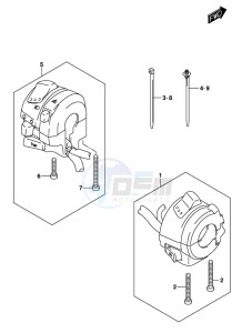 GSX-250RA drawing HANDLE SWITCH