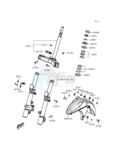 J300 ABS SC300BGFA XX (EU ME A(FRICA) drawing Front Fender(s)