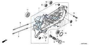 NSC50T2F NSC50T2 UK - (E) drawing LEFT CRANKCASE