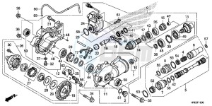 TRX500FA6G TRX500FA Australia - (U) drawing FRONT FINAL GEAR