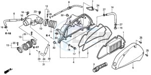 SES125 drawing AIR CLEANER