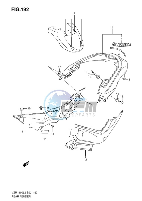 REAR FENDER Z L2