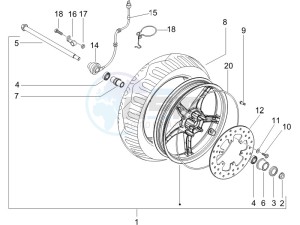 Runner 200 VXR 4t Race e3 (UK) UK drawing Front wheel