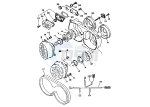 TDM 850 drawing HEADLIGHT