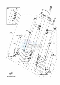 MT-10 MTN1000 (B67S) drawing FRONT FORK