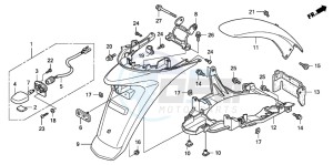 SH125 drawing REAR FENDER