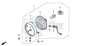 C90CW 70 drawing HEADLIGHT (2)