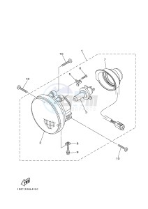 YFM300 RAPTOR 300 (1SC5) drawing HEADLIGHT