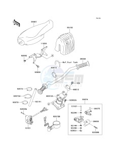 JT 900 E [900 STX] (E6F) E6F drawing HANDLEBAR