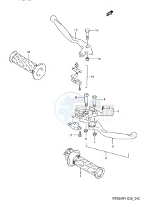 RF900R (E28) drawing HANDLE LEVER