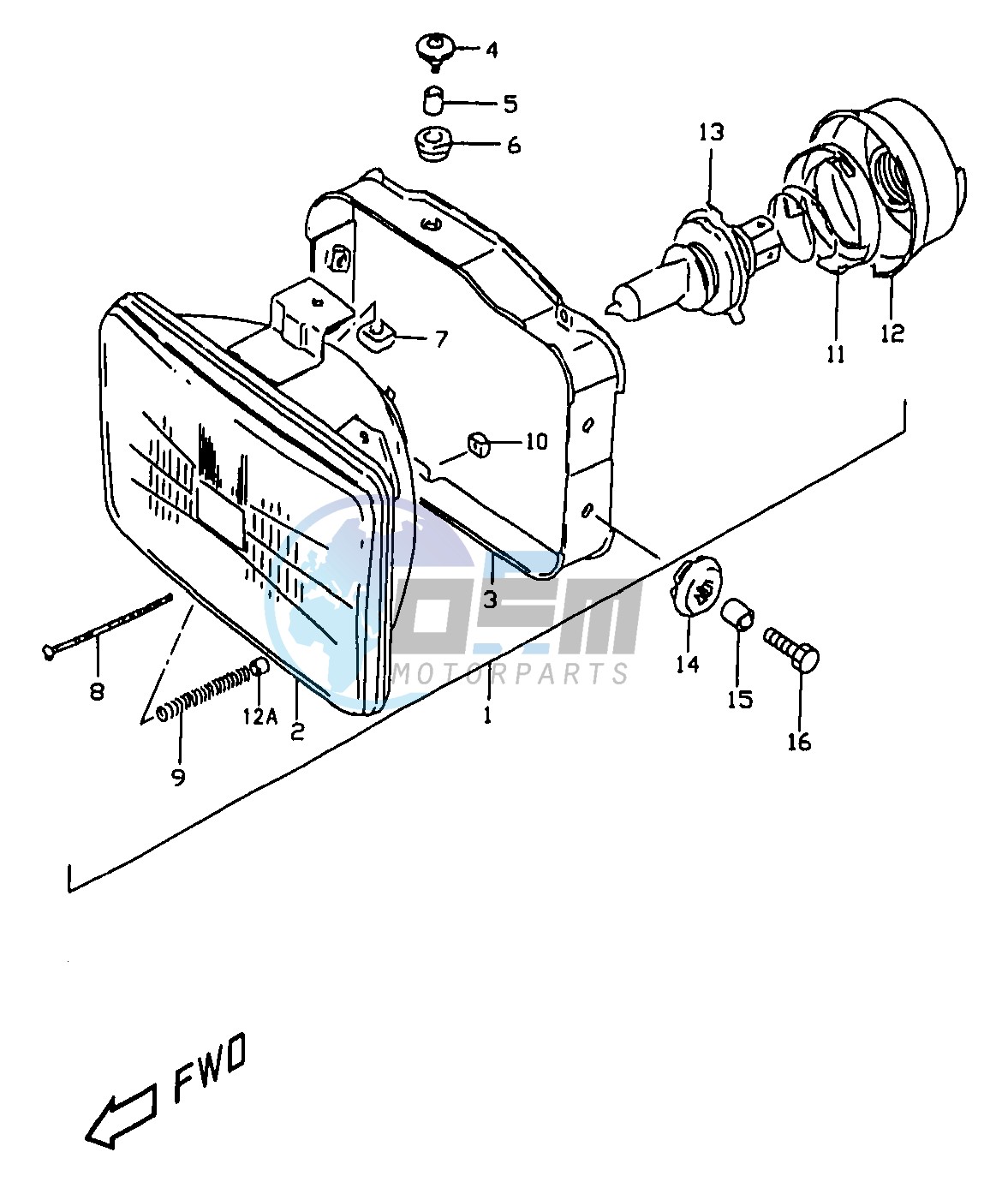 HEADLAMP (MODEL W X E24)