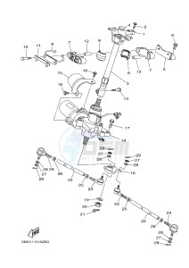 YFM700FWAD YFM700PHE GRIZZLY 700 EPS HUNTER (2BGA) drawing STEERING